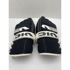 Vintage Vic 203 Black White Ice Hockey Gloves - Adult